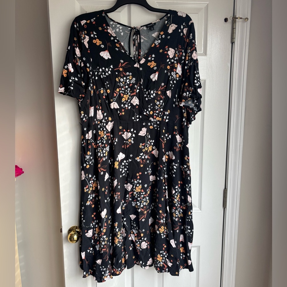 torrid Black Floral Mini Dress